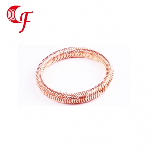 Inclined ring spring contact seal characteristics